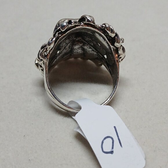 NWOT Fashion Jewelry Silver Tone Lion Head Men's Ring Size 10 #11 - Picture 10 of 14